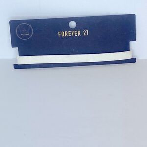 NEW…White faux leather choker OS (one size) from Forever21